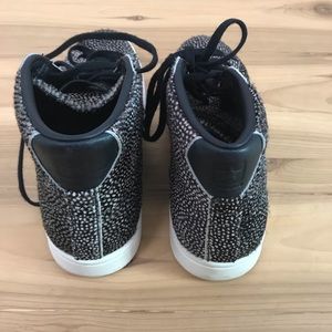 converse one star pony hair leopard print sneakers